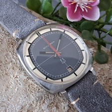 Serviced 1971 Bulova Accutron Calendar CK 218 Men's Vintage Tuning Fork Watch