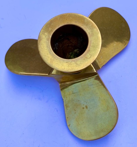Antique bronze boat - bronze, propeller