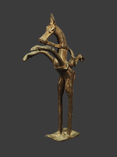 Art africain cavalier en - africain.,
