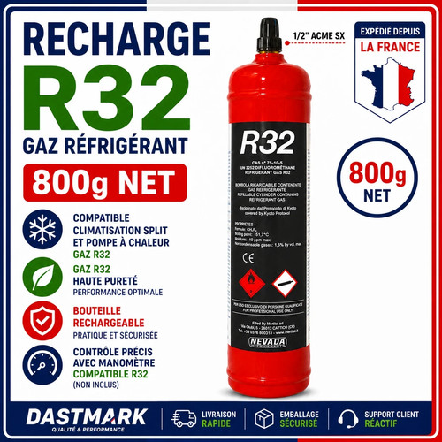Bouteille gaz réfrigérant - gaz,