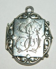 RARE médaillon ST CHRISTOPHE fin XIX° Début 1900 en argent
