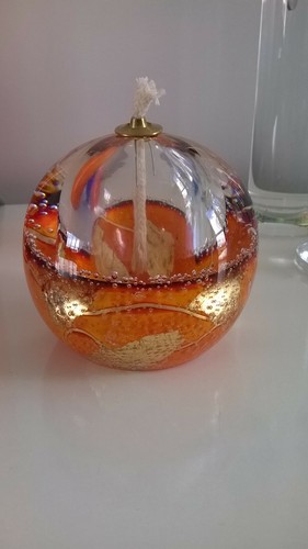 Lampe huile bullé - lampe,