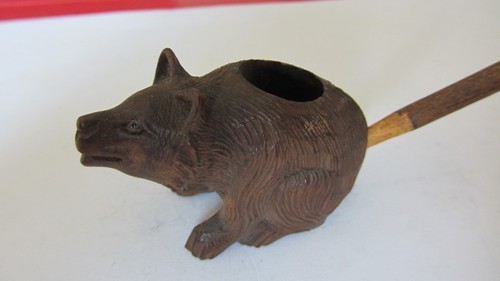 Ancienne pipe bois - en, sculpte