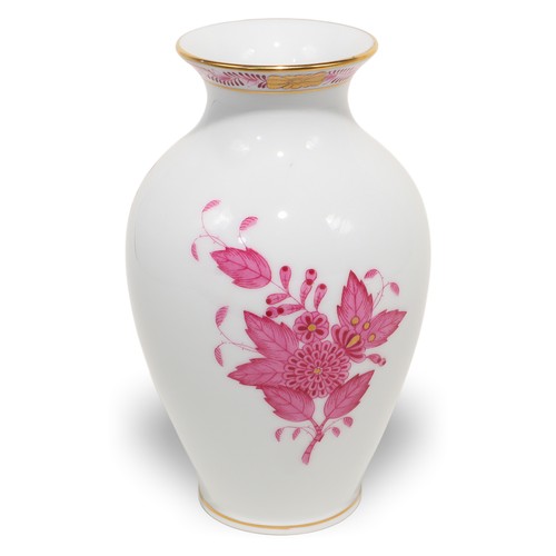 Herend vase apponyi - apponyi, framboise