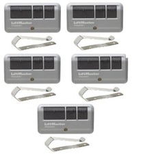 Liftmaster PPV3M, 5-PACK Passport MAX 3-Button Visor Remote Control Transmitters