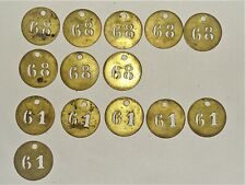 - 14 CHIFFRES LAITON Découpé