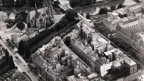 Ancienne photo aérienne - ancienne,