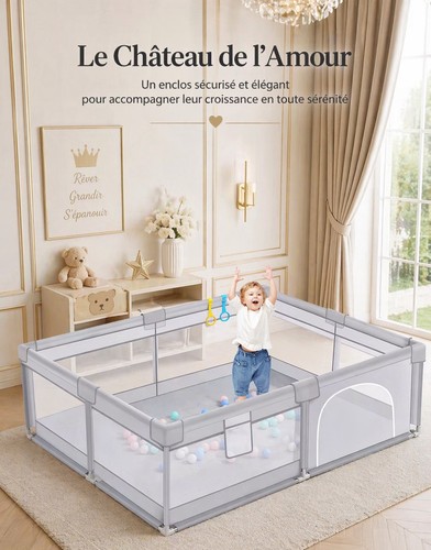 Parc bébé sécurisé xxl - bébé,