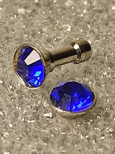 1 Piercing De Nez ou Autre (Couleur:  Bleu roi) - Tige droite acier