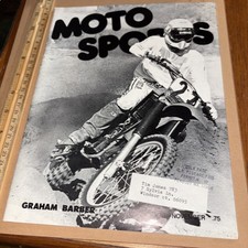 1975 Moto Sports New England Motorcycle Racing Magazine Graham Barber Jim Meenan