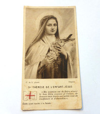 2545/1    OLD  CARD RELIQUAIRE DE SAINTE THERESE