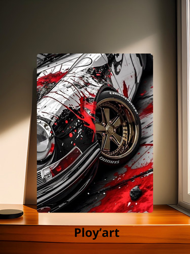 Plaque métallique art - a4,