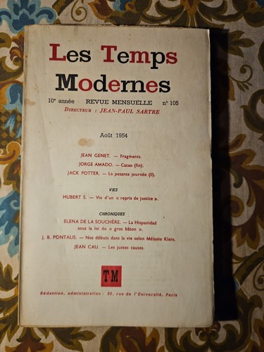 Les temps modernes - temps, jean-paul