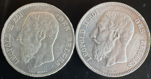 Pieces francs belges - 5,