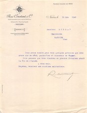 Facture  1940  RENE CONSTANT &