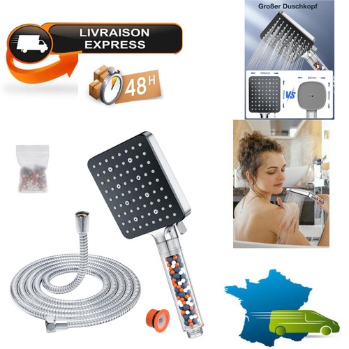 Pommeau douche avec tuyau - pommeau, de