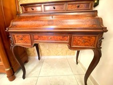 Bureau style Louis XV - Napoléon III avec tiroirs et Clés du 19ème siècle