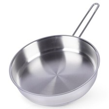Poêle à frire en acier 18/10, inox PREMIUM, induction gaz, 26 cm