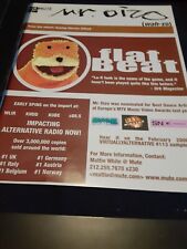 Mr. Oizo Flat Beat Rare Original Radio Promo Ad Framed!