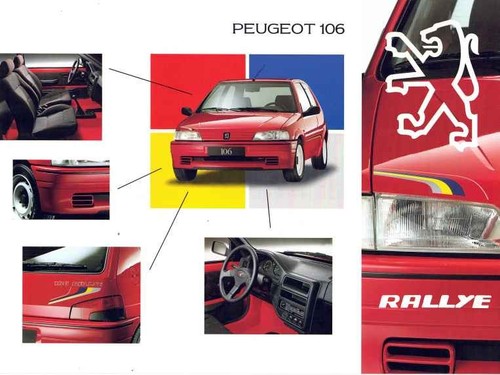 Catalogue brochure peugeot 106 - brochure,