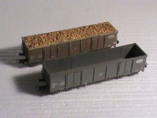 lot 2 wagons tombereaux HO