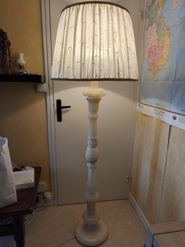 Lampadaire ancien albâtre - lampadaire,