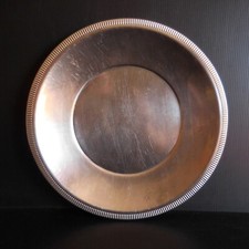 Vintage Art Deco Stainless Metal Flat Plate Kitchen Table Home France N7053
