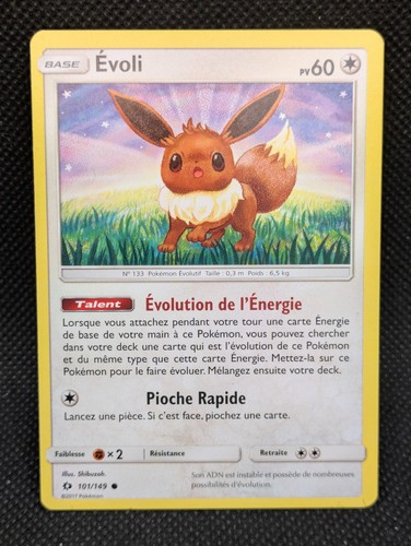 Carte pokemon evoli soleil - evoli,