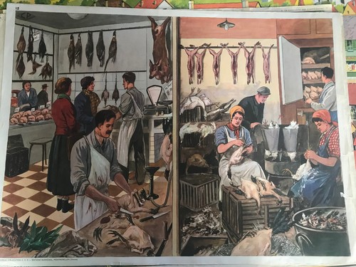 Ancienne affiche scolaire - ancienne, an
