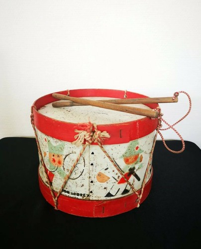 Ancien vintage tambour - vintage, en
