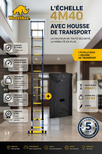 Pack echelle télescopique - pack,