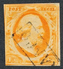 NETHERLANDS 3 USED, F-VF 15c