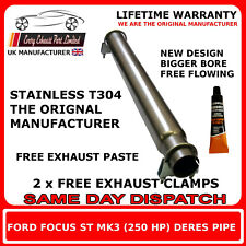 Ford Focus Larger Bore ST 250 Mk3 Front silencer pipe