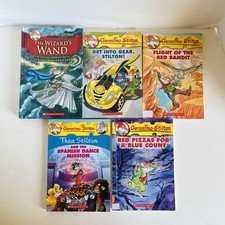 Lot of 5 Geronimo Stilton Books Thea Kingdom of Fantasy 4th grade books