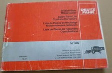 Fahr combine harvester M 1202 spare parts catalogue