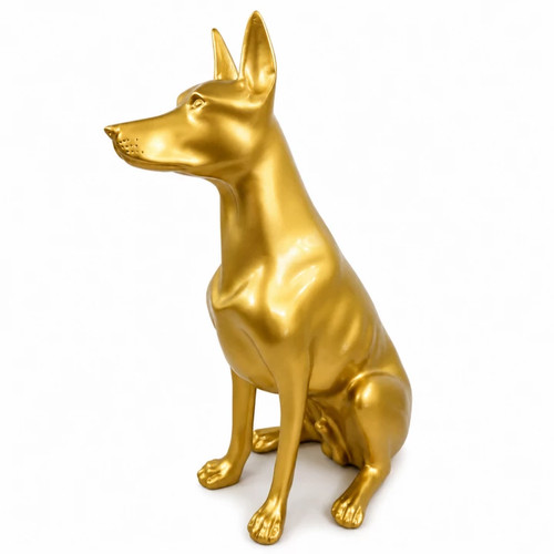 Statue doberman résine - statue,