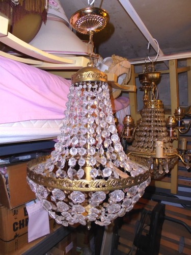 Lustre ancien bronze - lustre, et