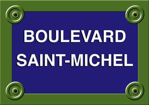 Plaque rue paris boulevard - rue,