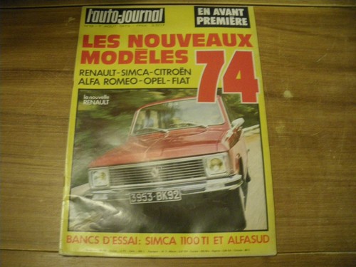 Auto journal 1973 - l'auto,