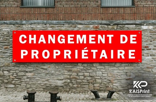 Bache banderole changement - banderole,