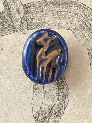 Ancien bouton céramique - bouton,