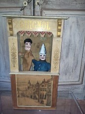 Puppet theatre GUIGNOL 19TH CENTURY table or showcase castelet