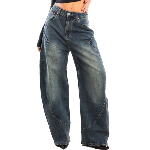 Jeans femme baggy banana - jeans,