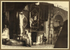 Vintage 1930 Algeria Pictorialist Photo - Carpet Merchants - Oriental Carpet