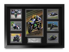 Valentino Rossi Excellent Gift Idea Printed Framed Picture to MotoGP Racing Fans