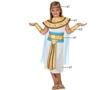 Déguisement Fille CLEOPATRE 7/8/9 Ans Enfant Reine Egypte Egyptienne NEUF