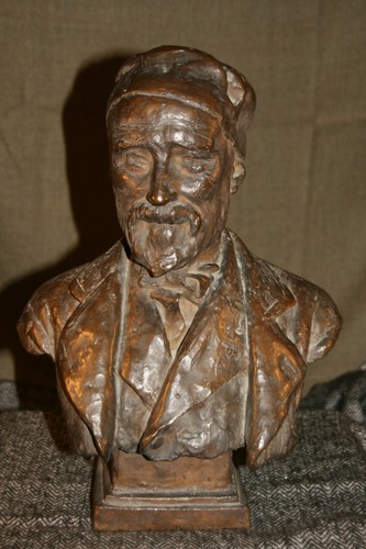 Scupture statue buste - statue, d'homme