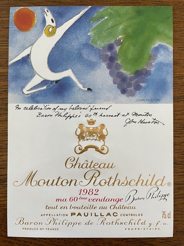 étiquette château mouton - château,