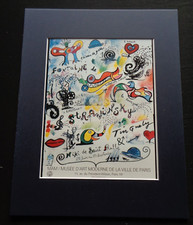 Niki de Saint Phalle Matted Art Print MAM Musee D'Art Moderne  Paris Poster Lips