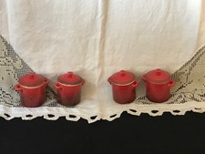 Lot de 4 mini cocottes hautes